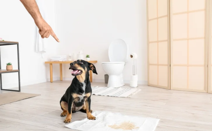 does dog urine stain Indian sandstone